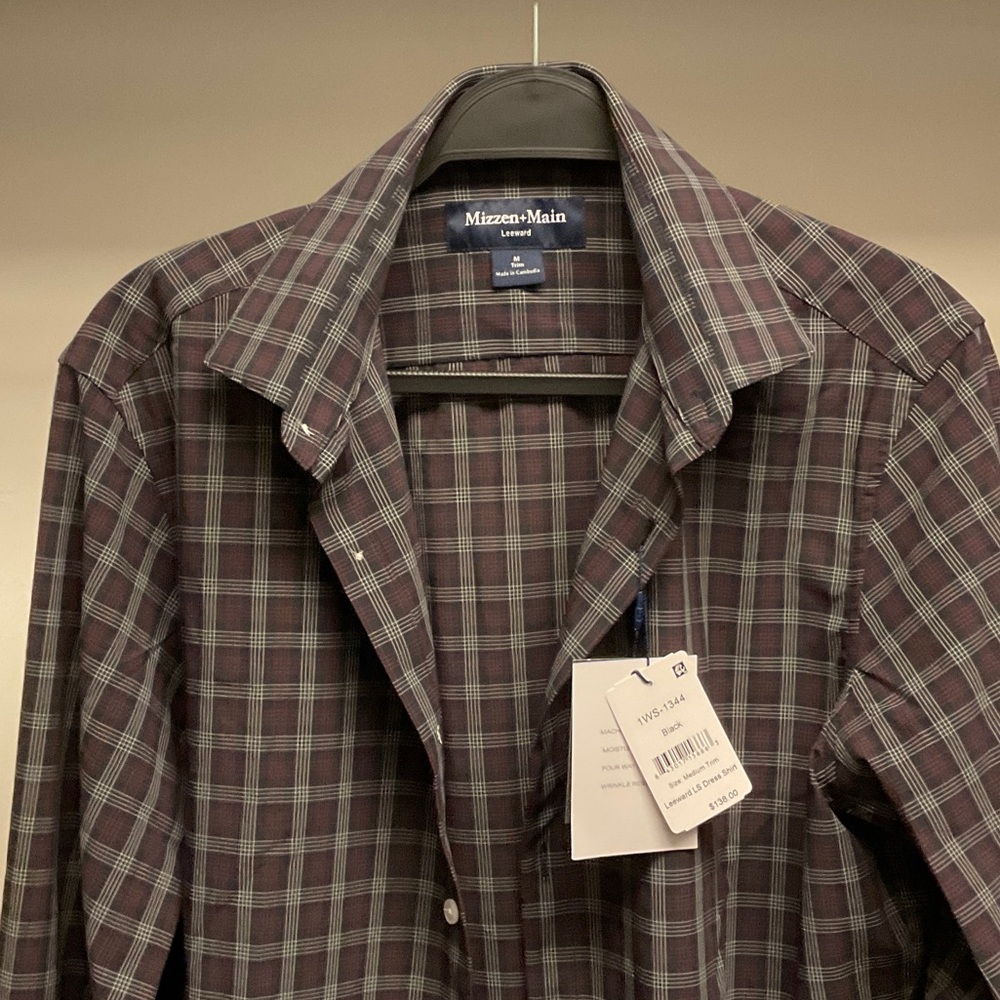 Mizzen+Main Men's Leeward Dress Shirt NWT